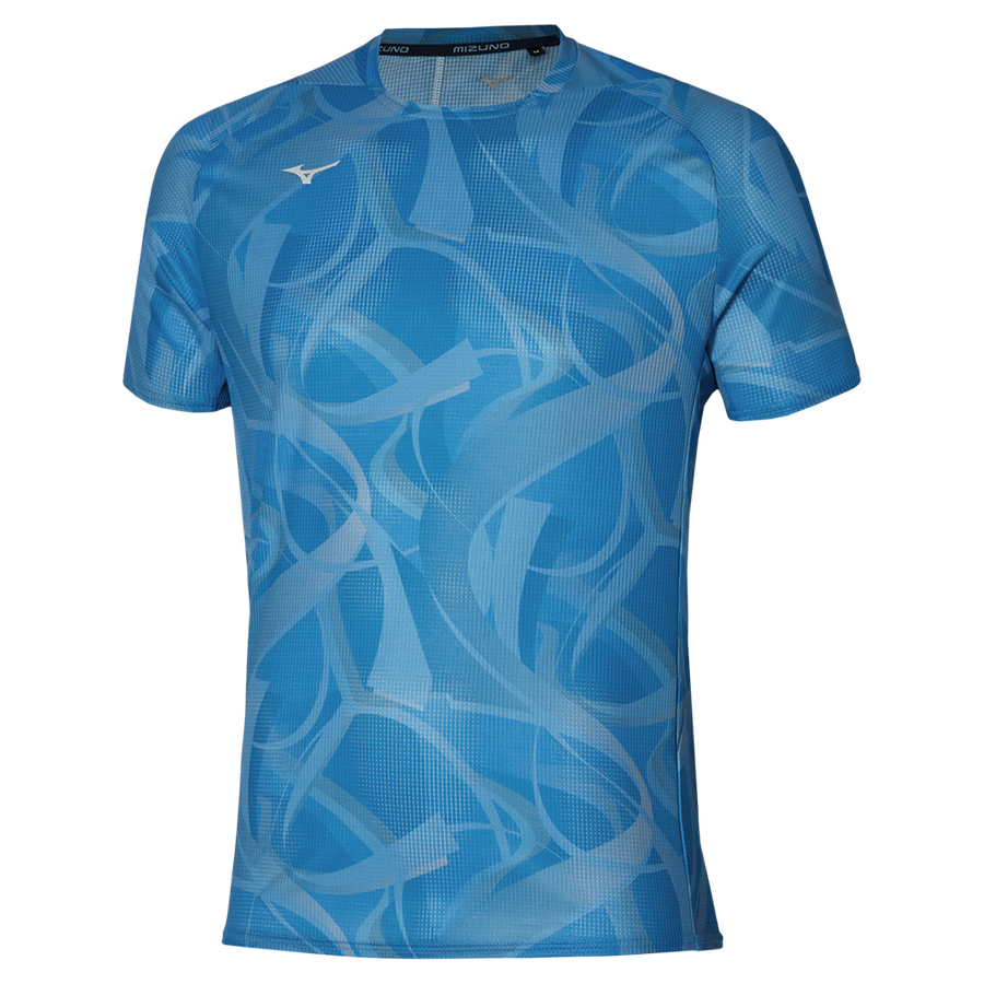 Mizuno PARIS DRYAEROFLOW T-SHIRT Parisian blue