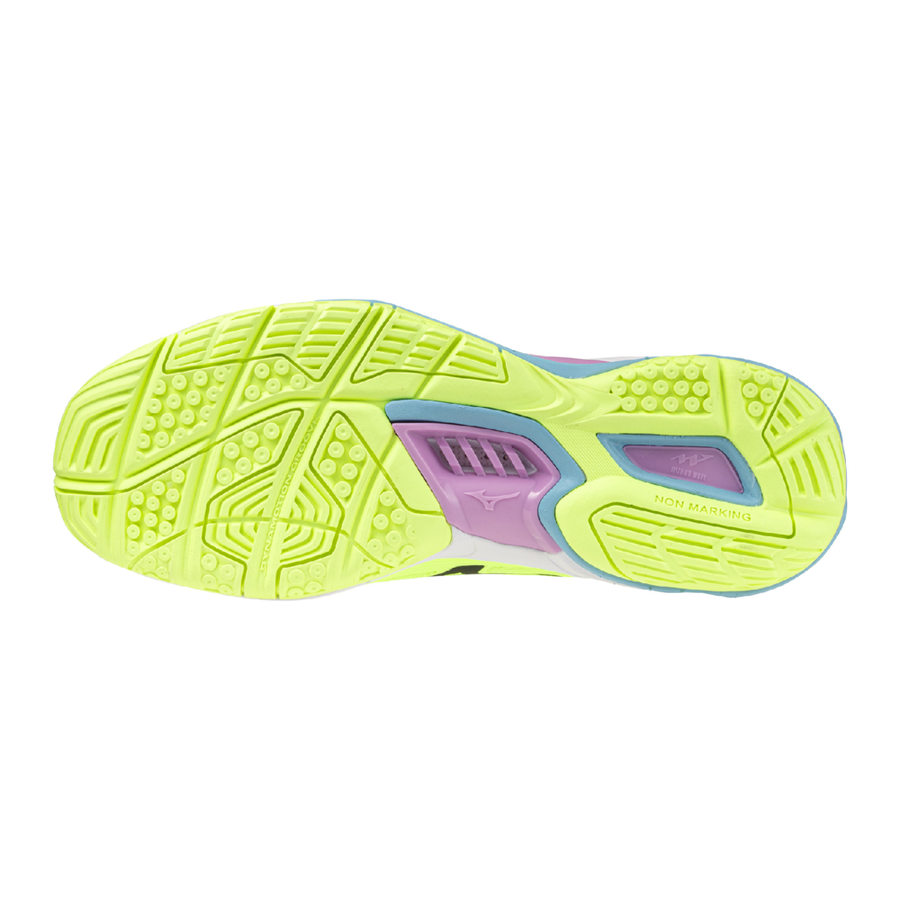 Mizuno WAVE STEALTH 6 Mizuno neo lime/black/splish splash