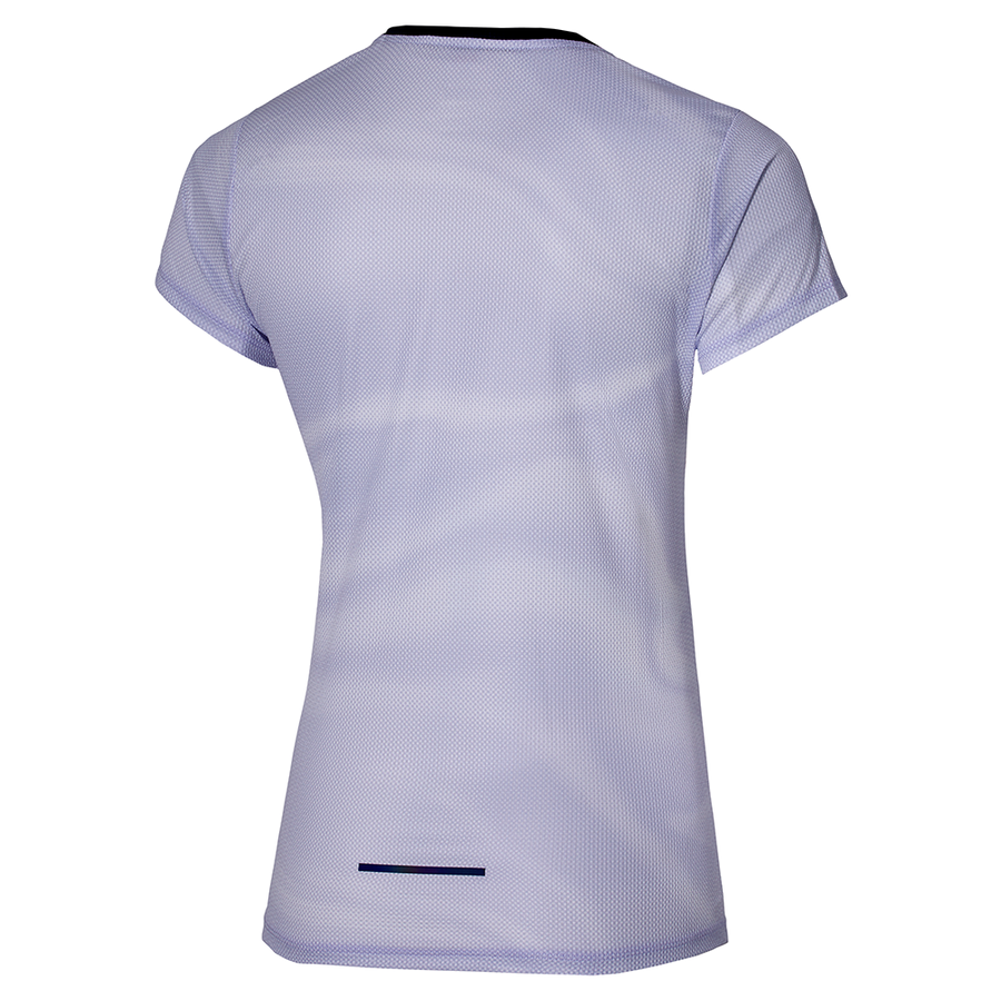 Mizuno Premium Aero Tee Snow White/Thistle