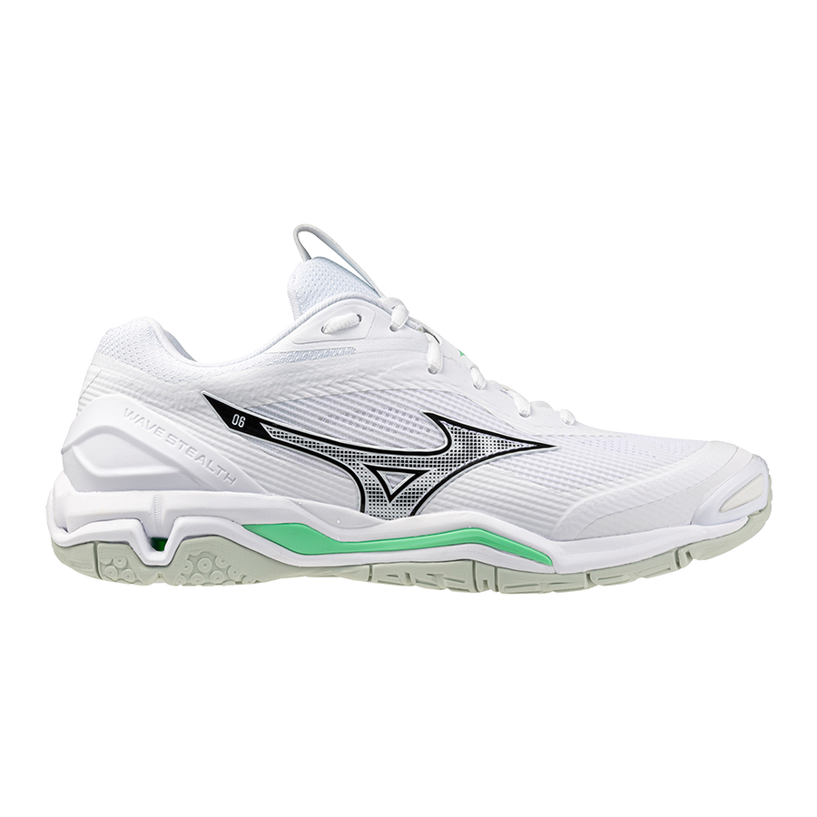 Mizuno WAVE STEALTH 6 White/Black/Frozen Emerald