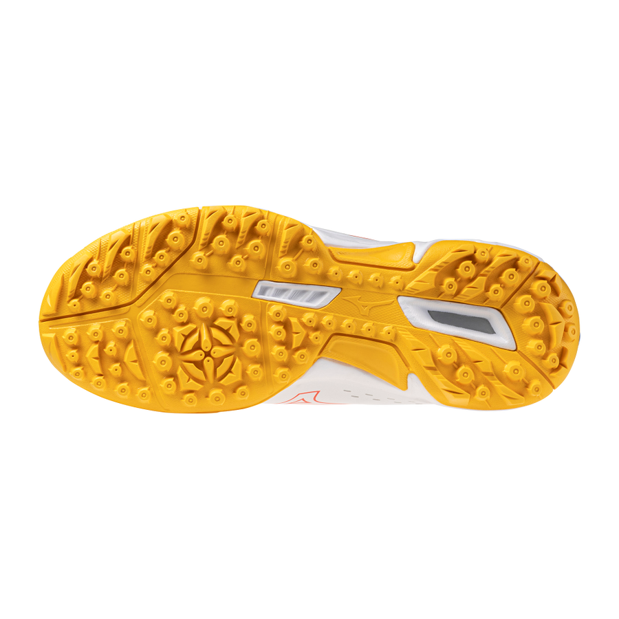 Mizuno WAVE LYNX 2 Jr. White/Fiery Coral 2/Citrus